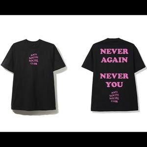 2XL D/S Anti social social club tee